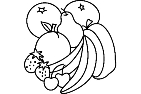 Coloriage Fruits 03 – 10doigts.fr